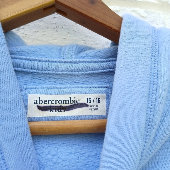 Abercrombie & Fitch Baby Blue Hoodie Pullover - Picture 2 of 6